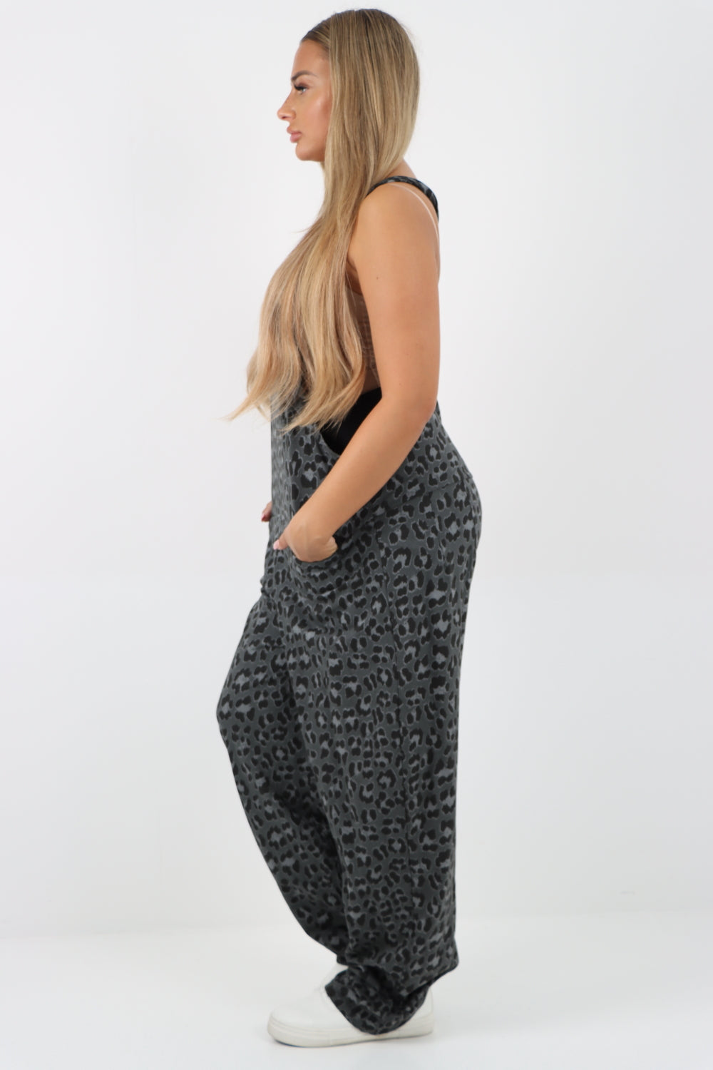 Dungaree Leopard Print Jersey Jumpsuits Dungarees WearAll