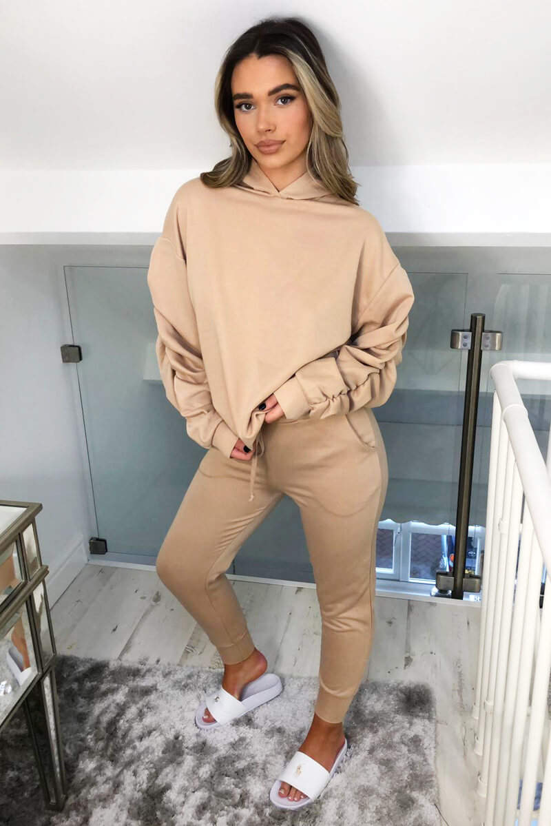 Ruched Sleeve Lounge Set Loungewear WearAll