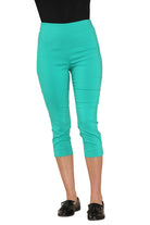 Three Quarter Bengaline Trouser Trousers WearAll Jade Green 10