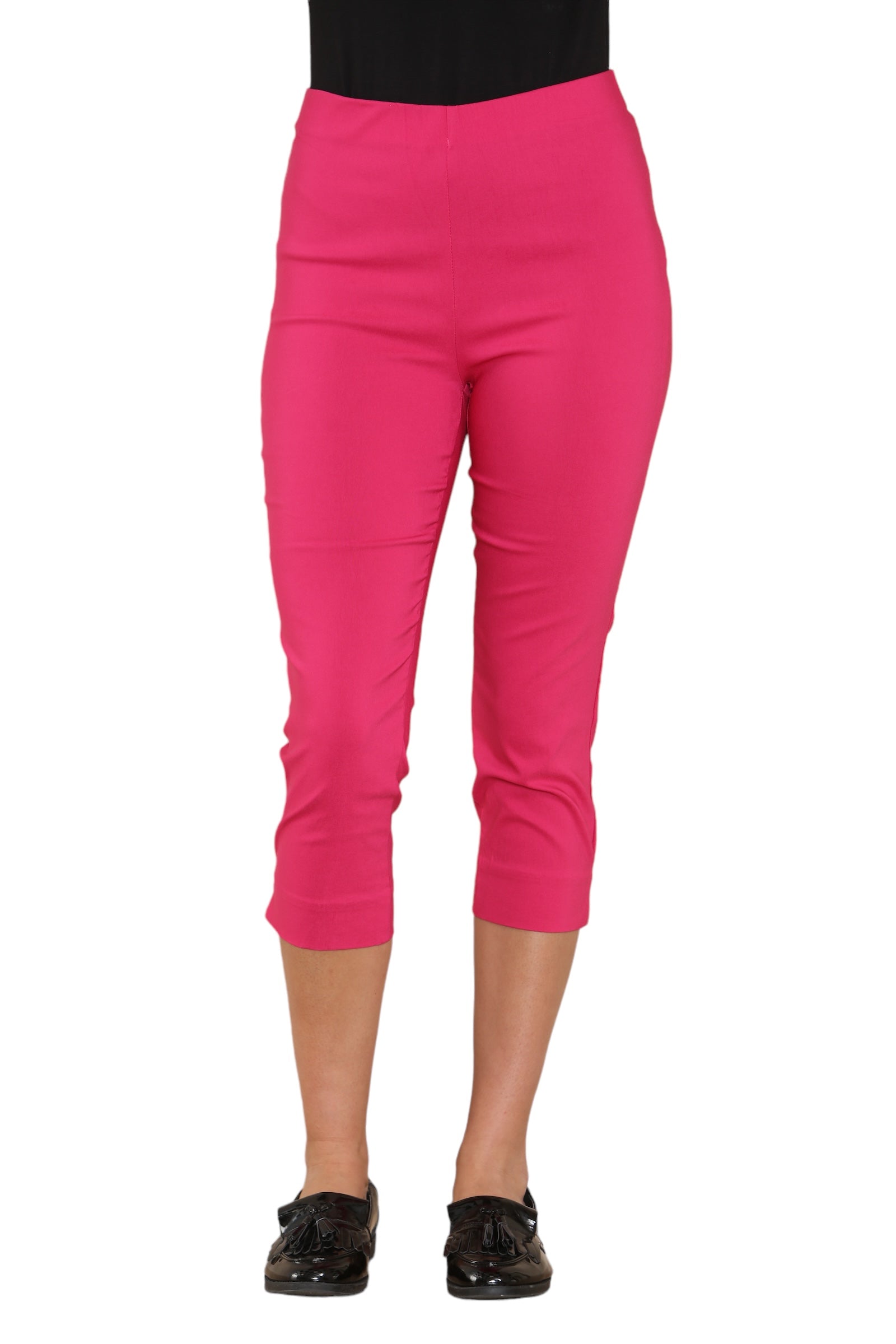 Three Quarter Bengaline Trouser Trousers WearAll Cerise 10