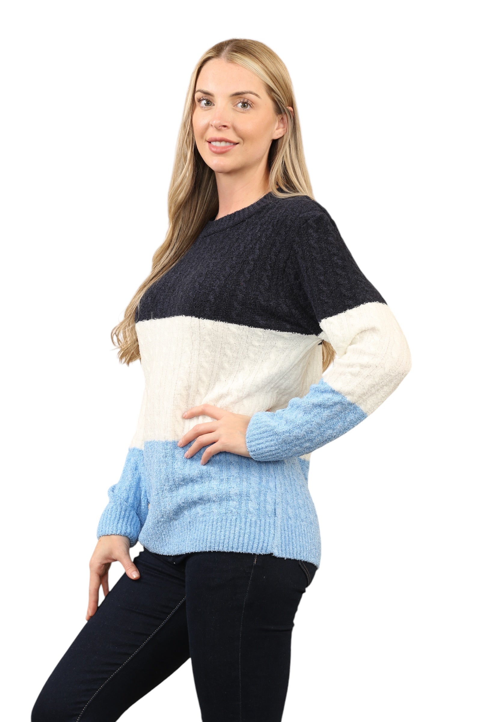 Knitted Jumpers Loose Fit Multi Patterned Jumpers WearAll