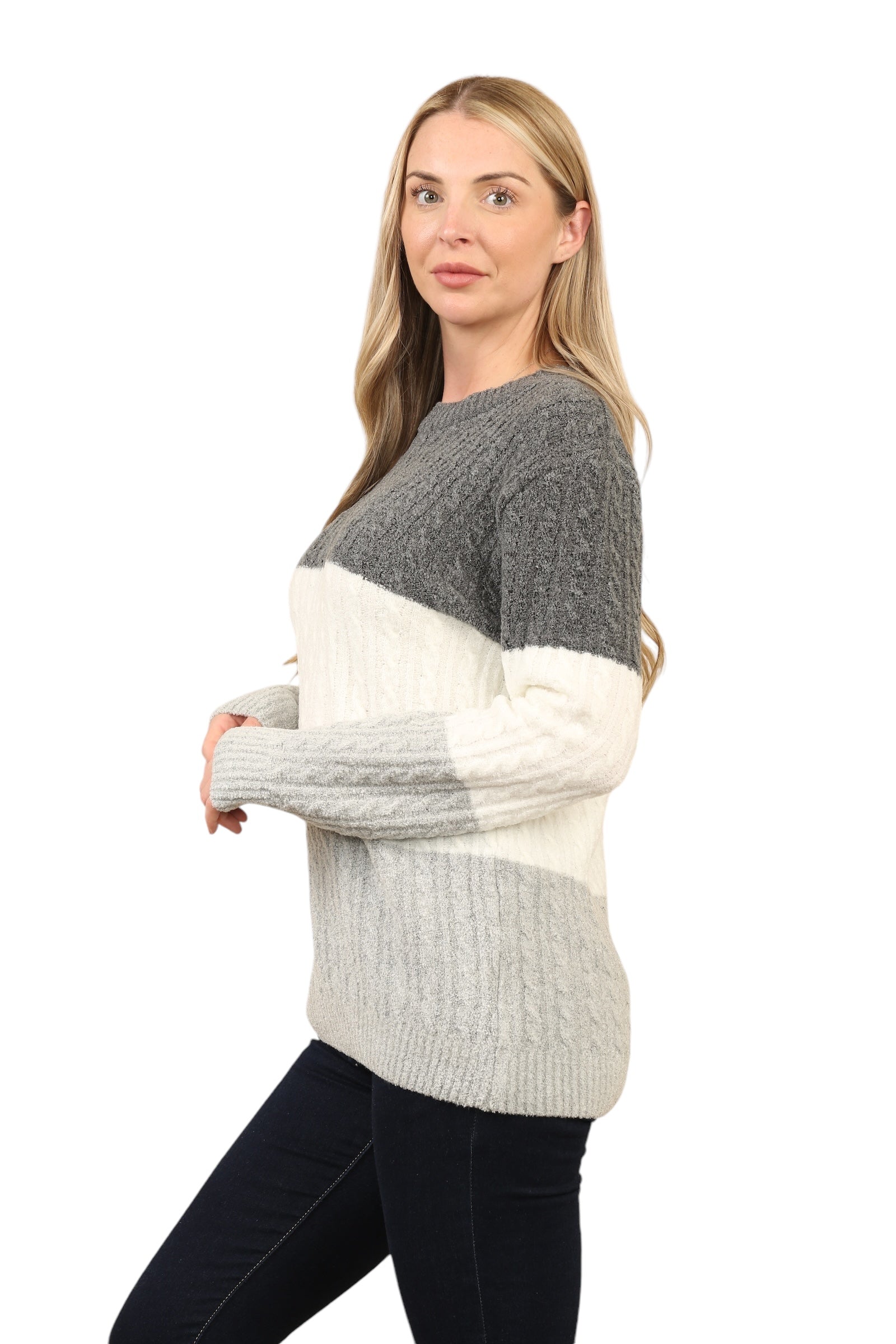 Knitted Jumpers Loose Fit Multi Patterned Jumpers WearAll