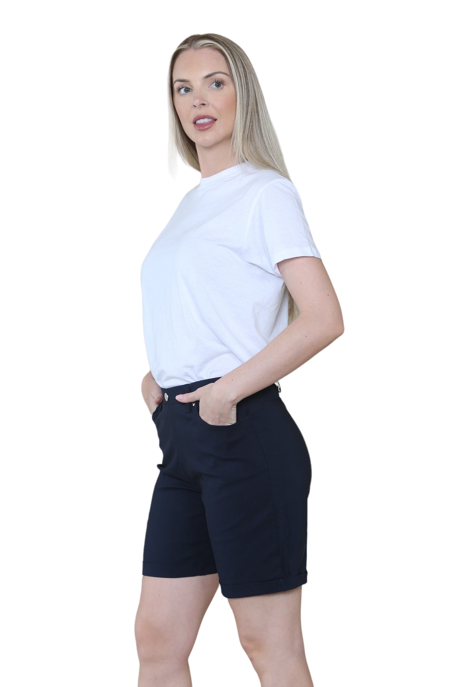 Women Button Shorts WearAll