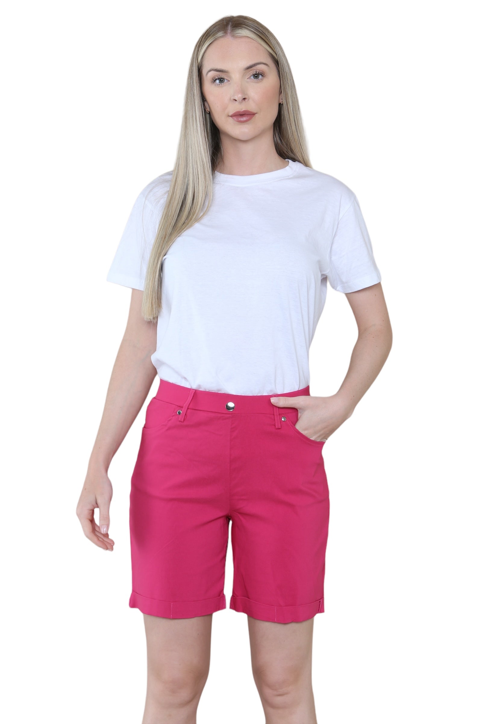 Women Button Shorts WearAll