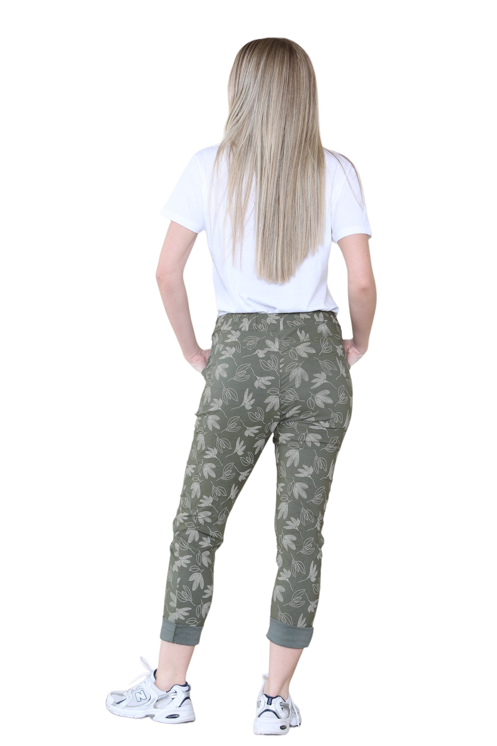 Printed Magic Trousers 2 Side Pockets and Drawstring Stretchy Soft Casual Jogger Pants Trousers WearAll