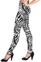 Zebra Print Leggings Leggings WearAll