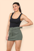 Belted Cargo Skorts Skirts & Shorts WearAll