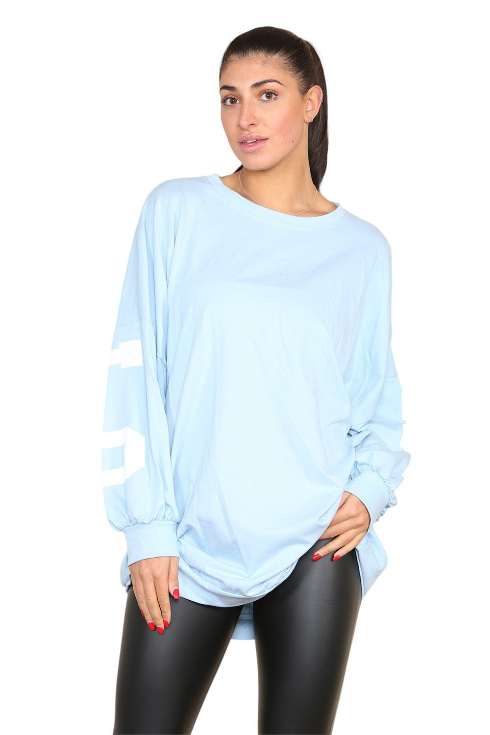 Buffalo Slogan Print Oversized Jumper Dress Dress WearAll