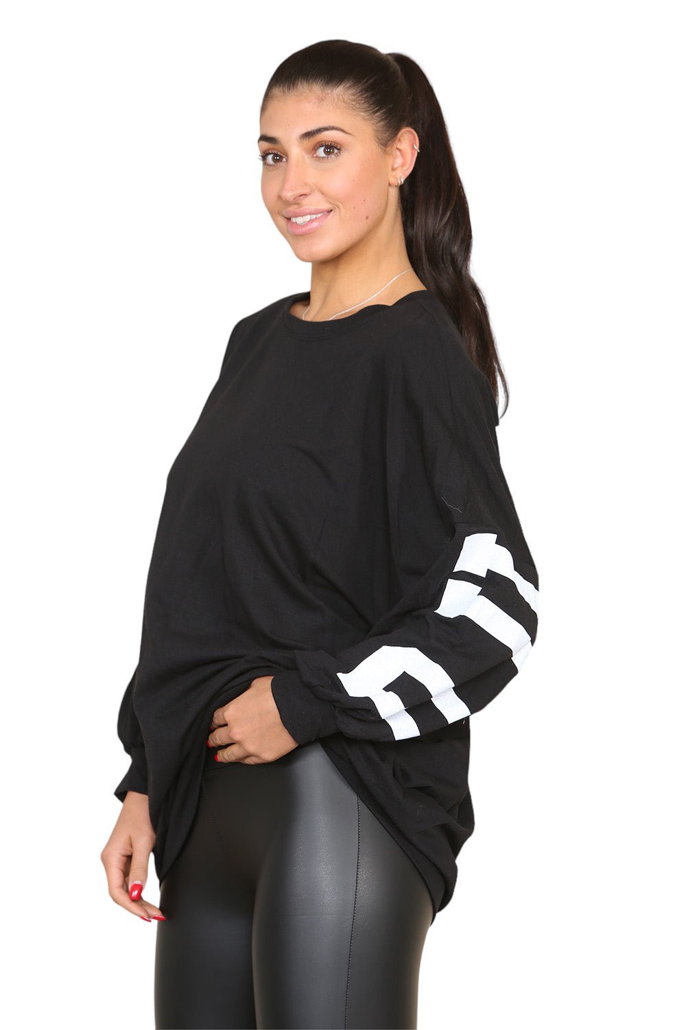 Buffalo Slogan Print Oversized Jumper Dress Dress WearAll