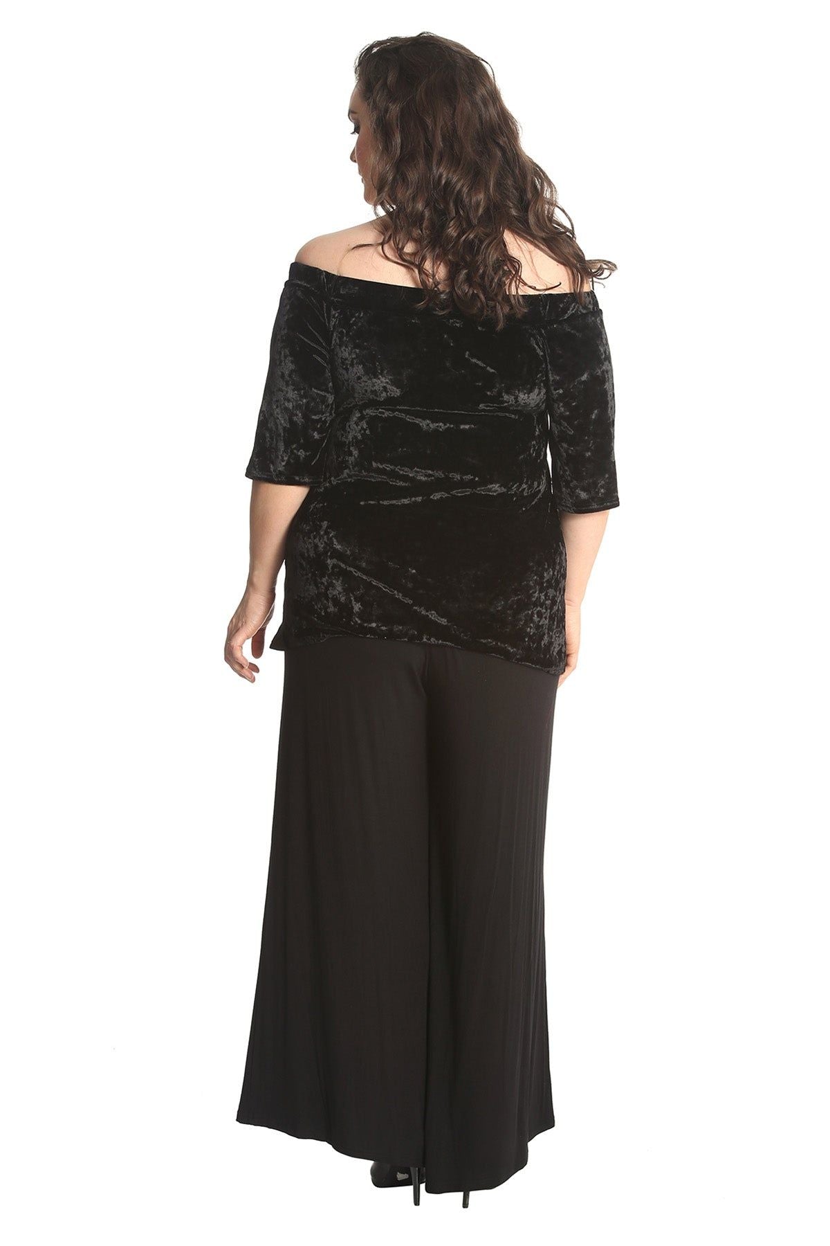 Crushed Velour Boho Party Bardot Top Tops WearAll