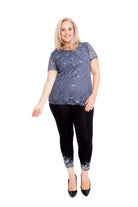 Plus Size Lace Sequin Lined Top Tops WearAll