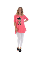 Cat Animal Print Short Sleeve Top Tops WearAll
