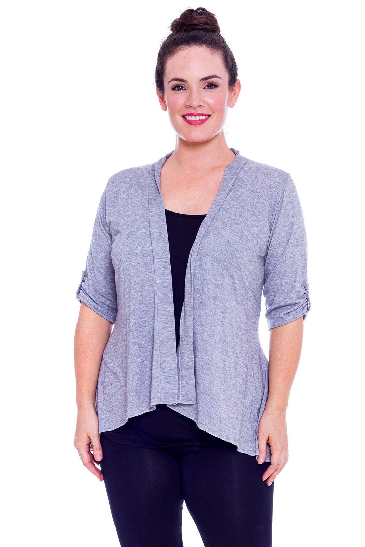 Button Open Cardigan Stretch Top cardigan WearAll