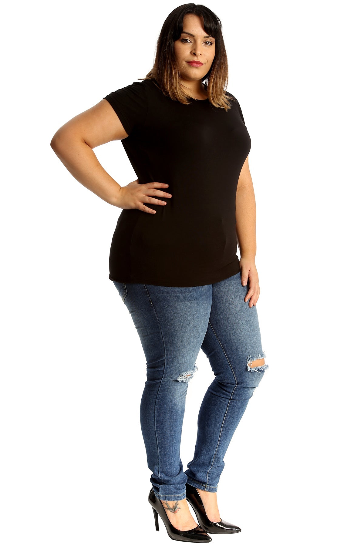 Straight Leg Ripped Jeans Jeans WearAll