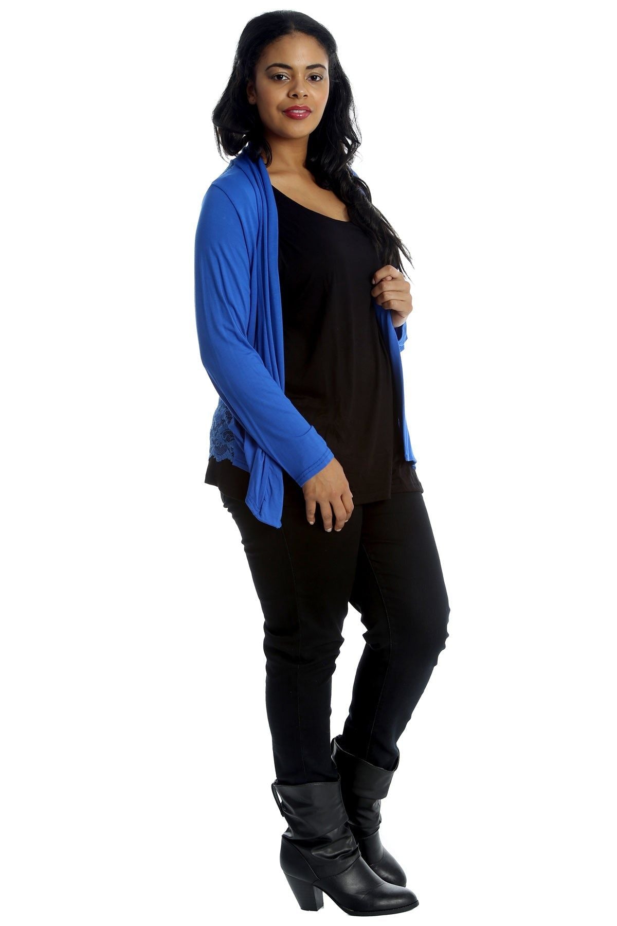 Floral Lace Back Cardigan Open Top cardigan WearAll