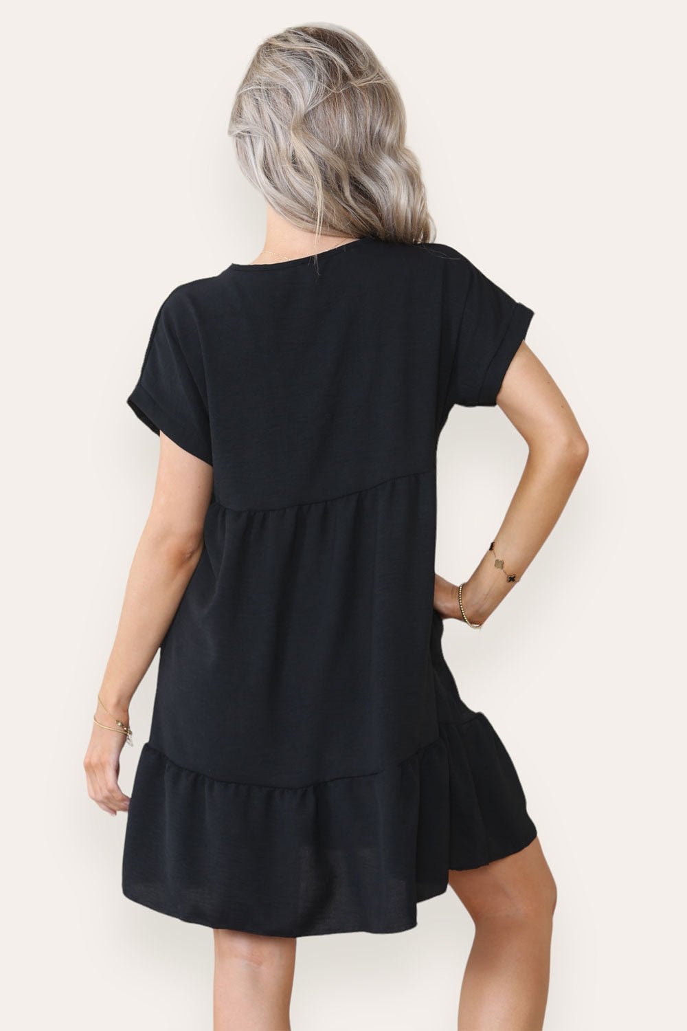 Fancy Style Tiered Smock Dress Dress WearAll