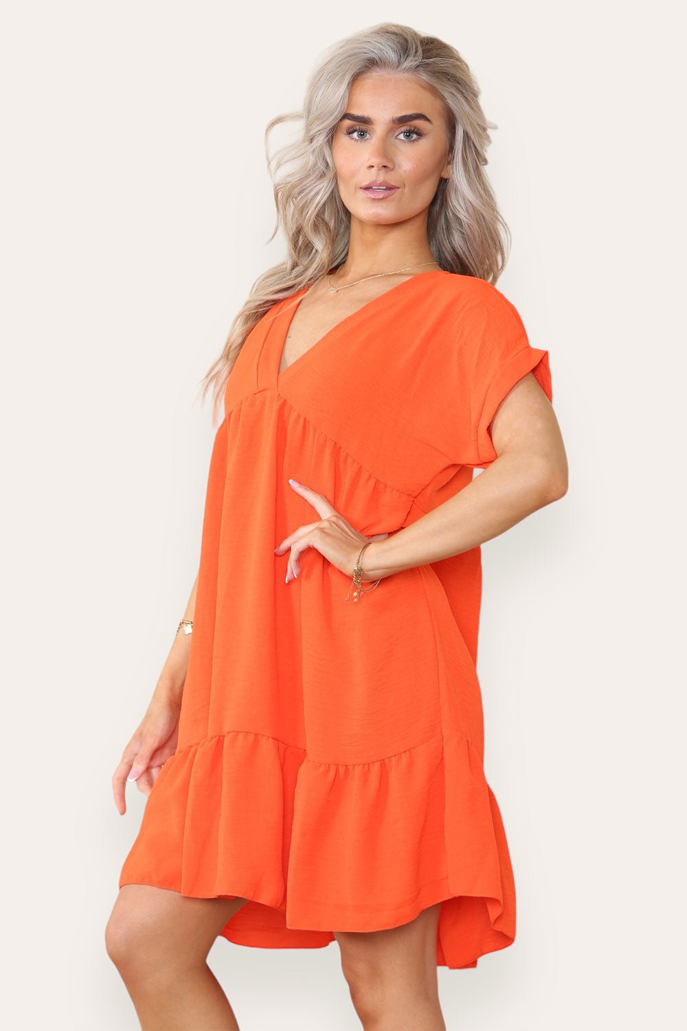 Fancy Style Tiered Smock Dress Dress WearAll