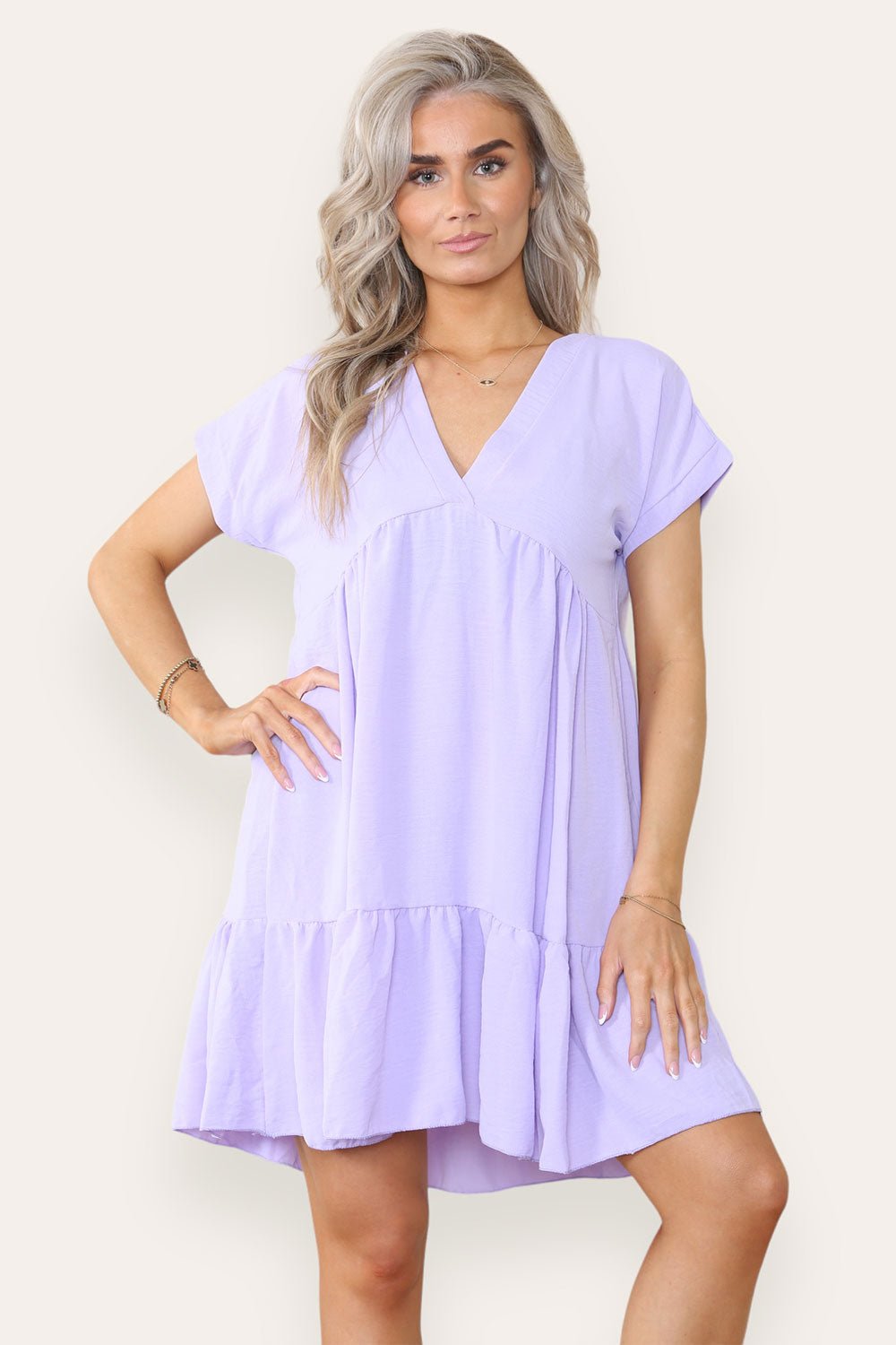 Fancy Style Tiered Smock Dress Dress WearAll