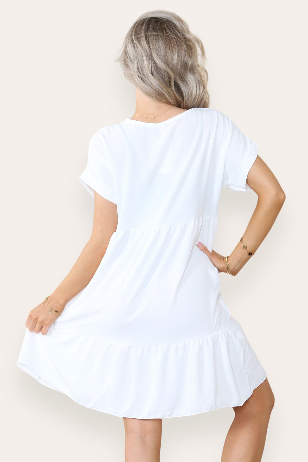 Fancy Style Tiered Smock Dress Dress WearAll