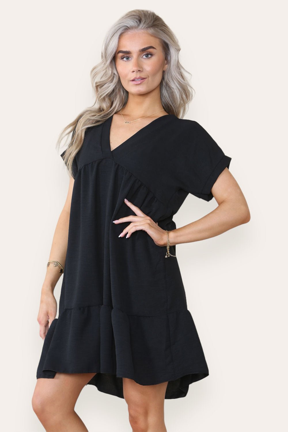 Fancy Style Tiered Smock Dress Dress WearAll