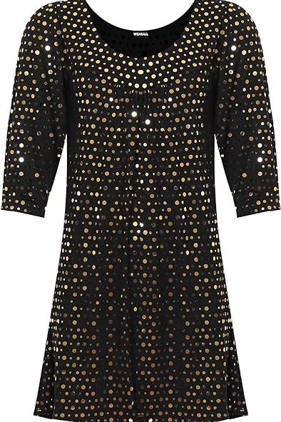 Polka Dot Sequin Spot Party Top Tops WearAll