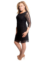 Floral Lace Lined 3/4 Sleeve Dress Tops WearAll