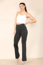 High Waisted Wide Leg Flared Palazzo Trousers Trouser WearAll
