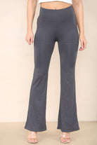 High Waisted Wide Leg Flared Palazzo Trousers Trouser WearAll