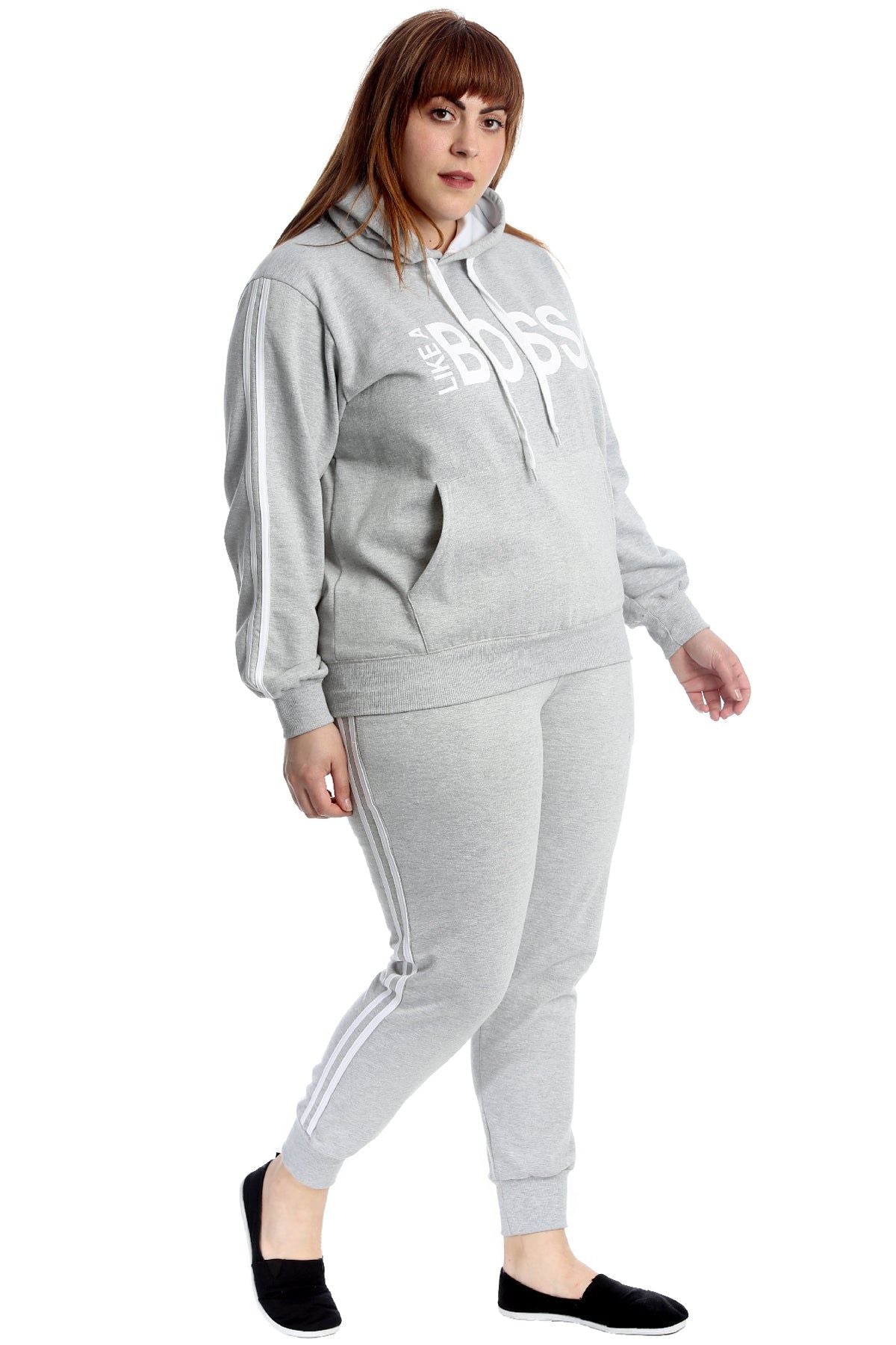 Like Boss Print Top Tracksuit Tops WearAll