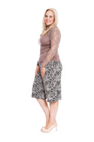 Cropped Lace Bolero Shrug Tops WearAll Mocha 12-14
