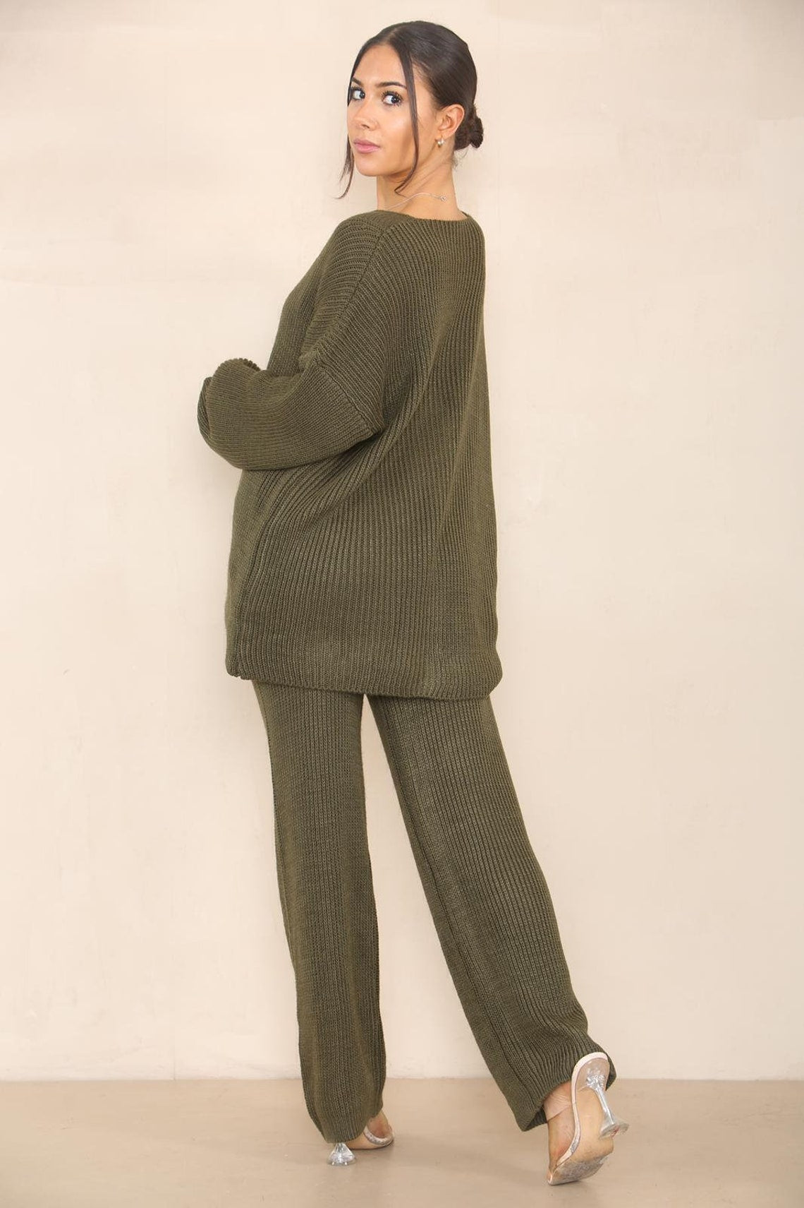 Chunky Knitted Button Up Set Loungewear WearAll