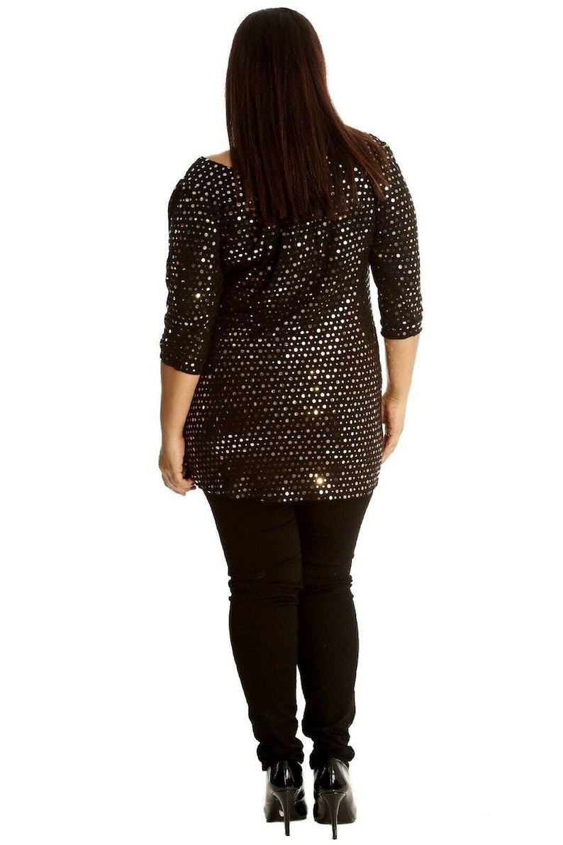 Polka Dot Sequin Spot Party Top Tops WearAll