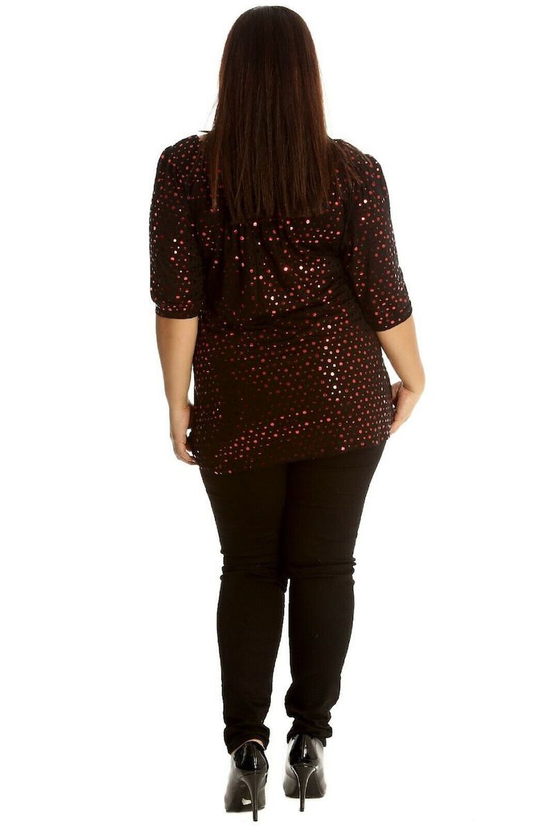Polka Dot Sequin Spot Party Top Tops WearAll