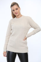 Cable Knit Top Jumper Sweater Jumper WearAll