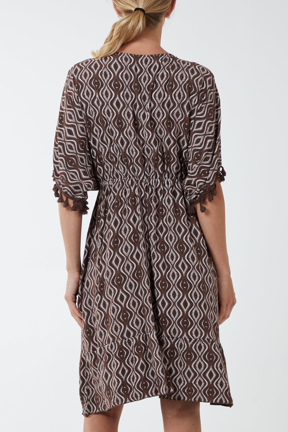 Geometric Tassel Trim Dress DMF2 WearAll