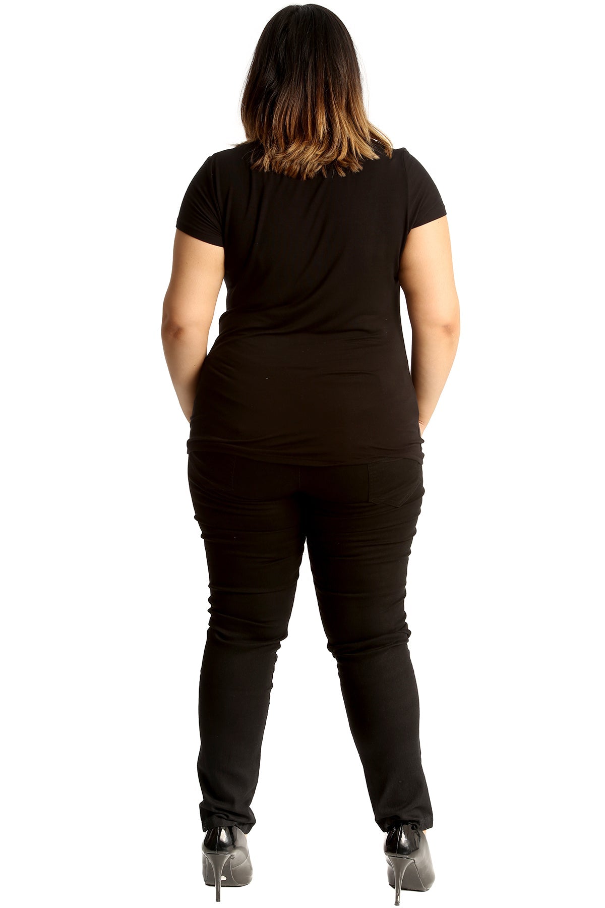 Silver Sequin Patched Ripped Jeans Jeans WearAll