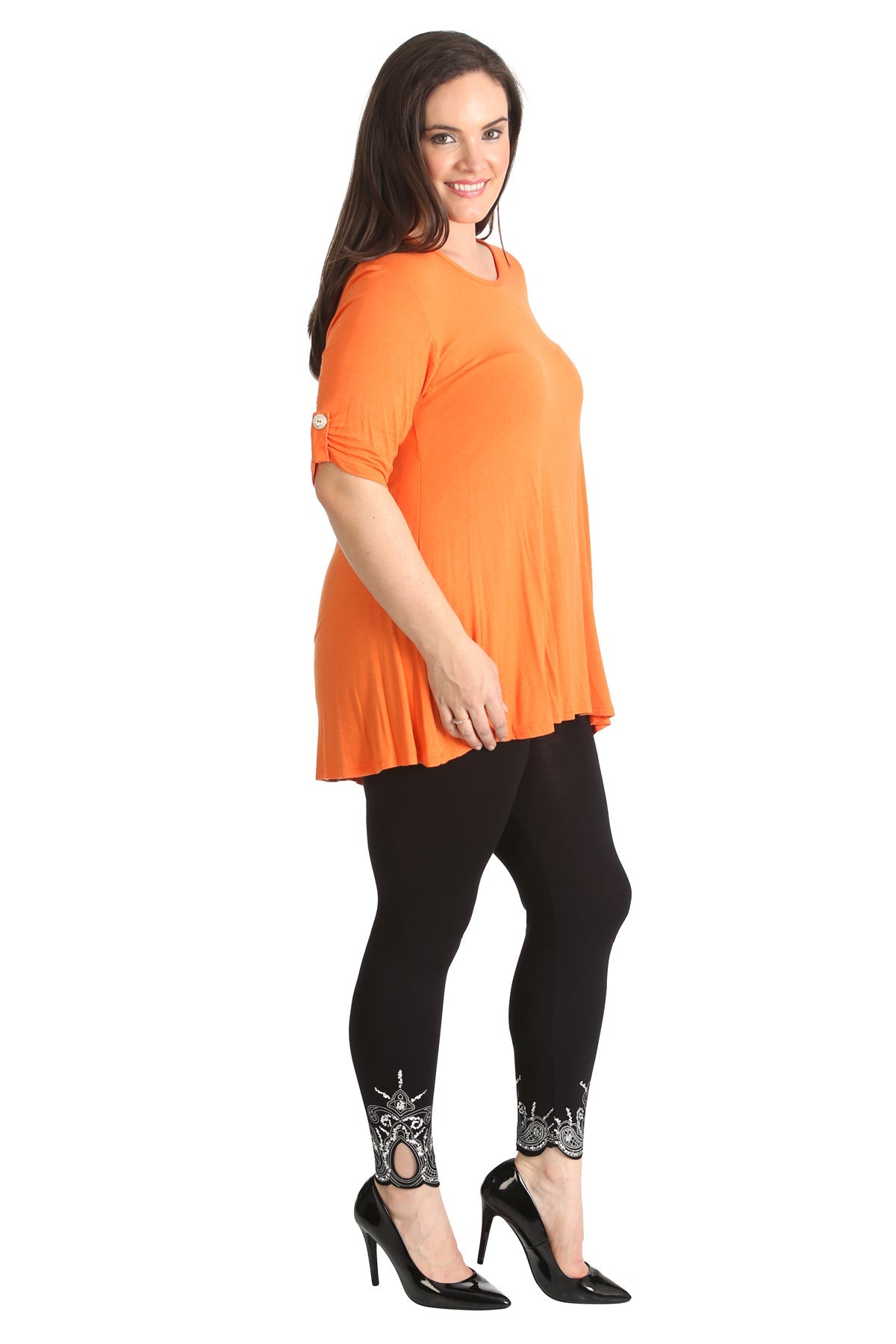 Womens Scoop Neck Flared Ladies Plain Tops Tops WearAll