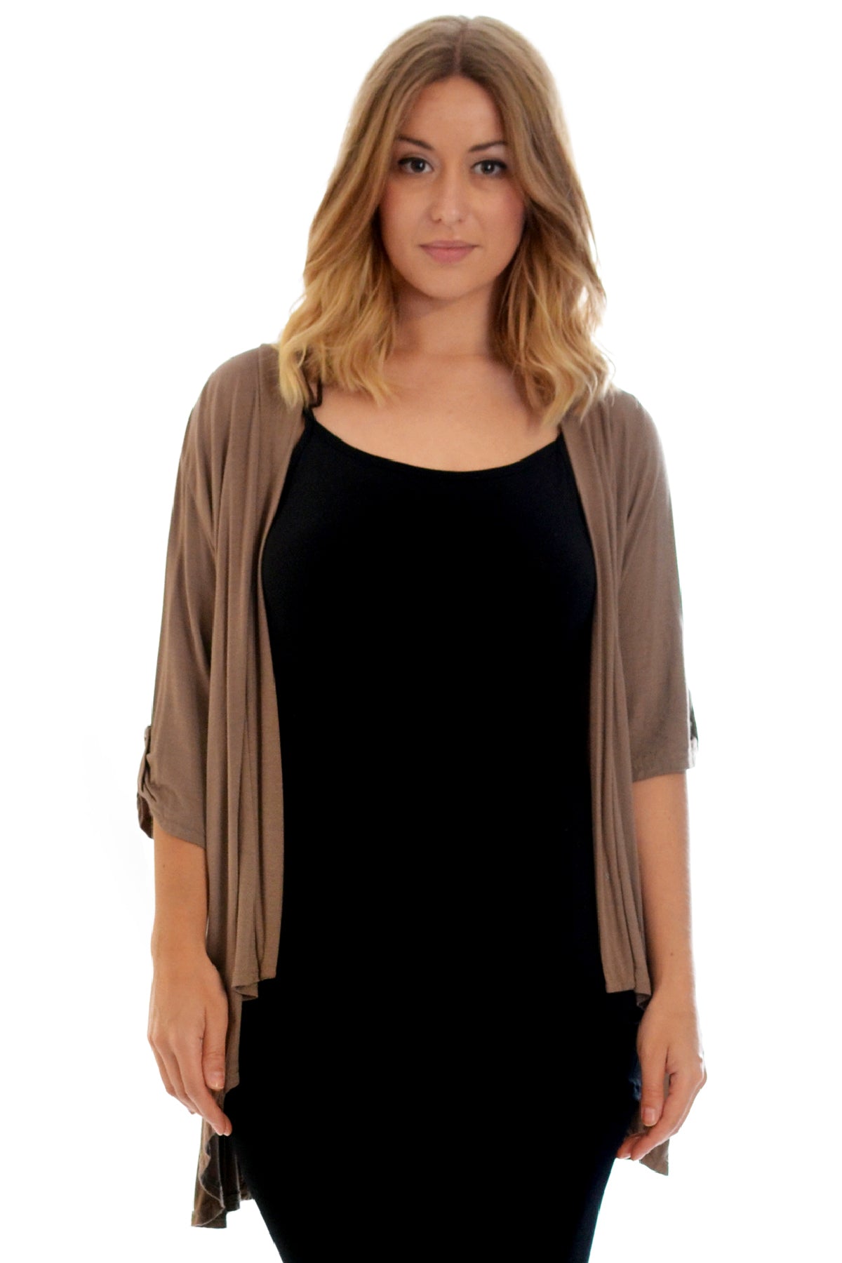 Button Open Cardigan Stretch Top cardigan WearAll