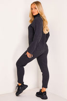 Oversized Roll Neck Knitted Co-Ord Loungewear WearAll