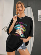 I Am Who I Am T-Shirt WearAll Black 16-18
