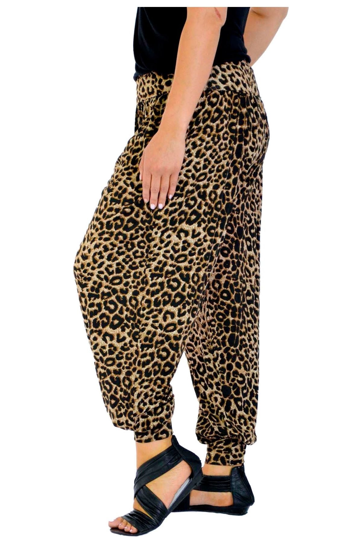 Leopard Print Harem Trouser Trousers WearAll