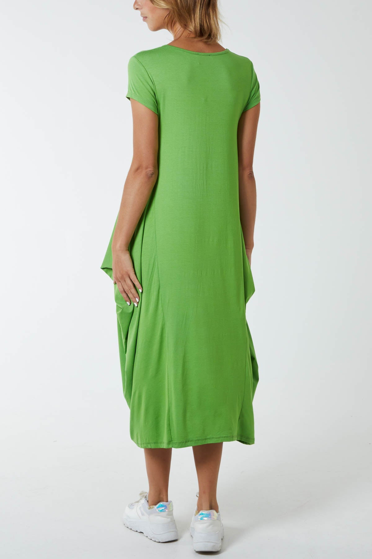 Cap Sleeve Plain Parachute Dress DMF2 WearAll