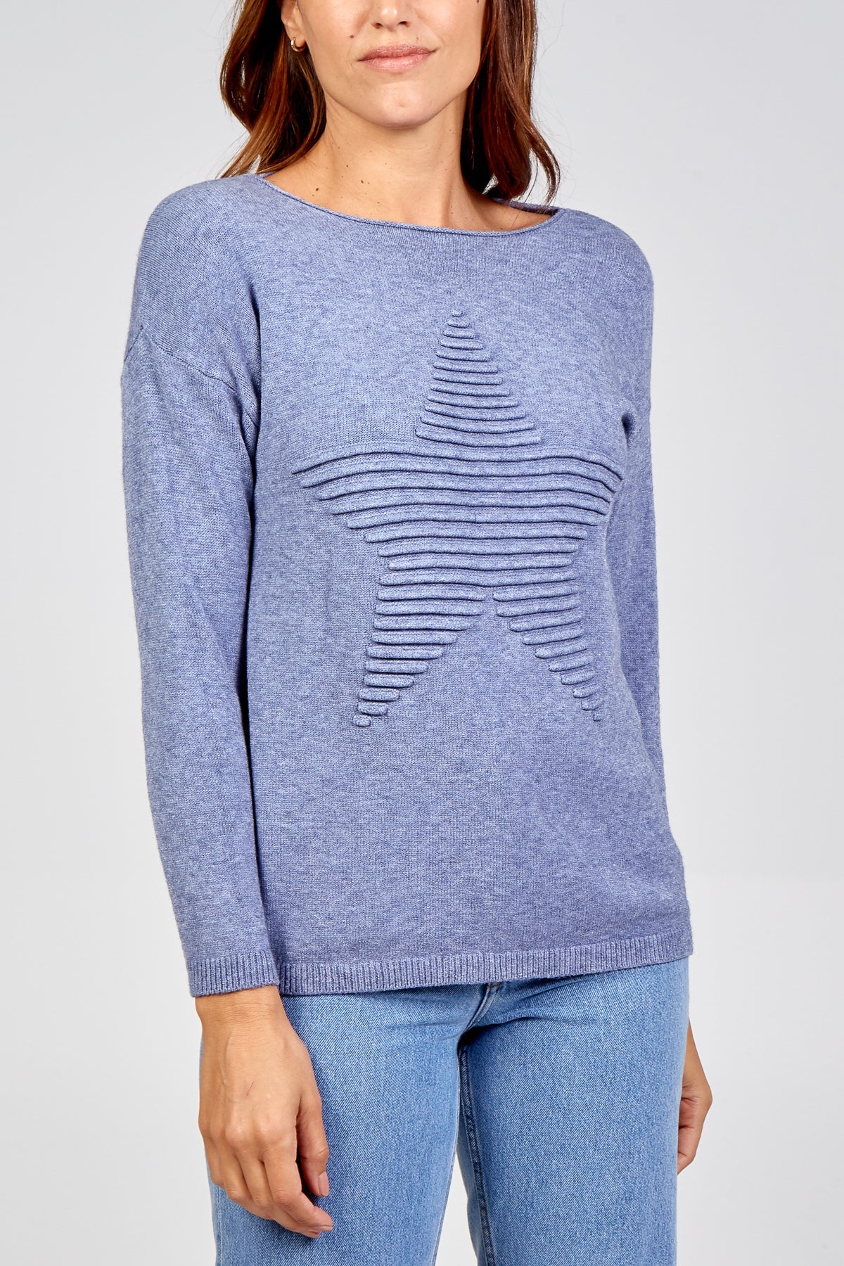 Ribbed Star Jumper JMF1 WearAll Denim One Size