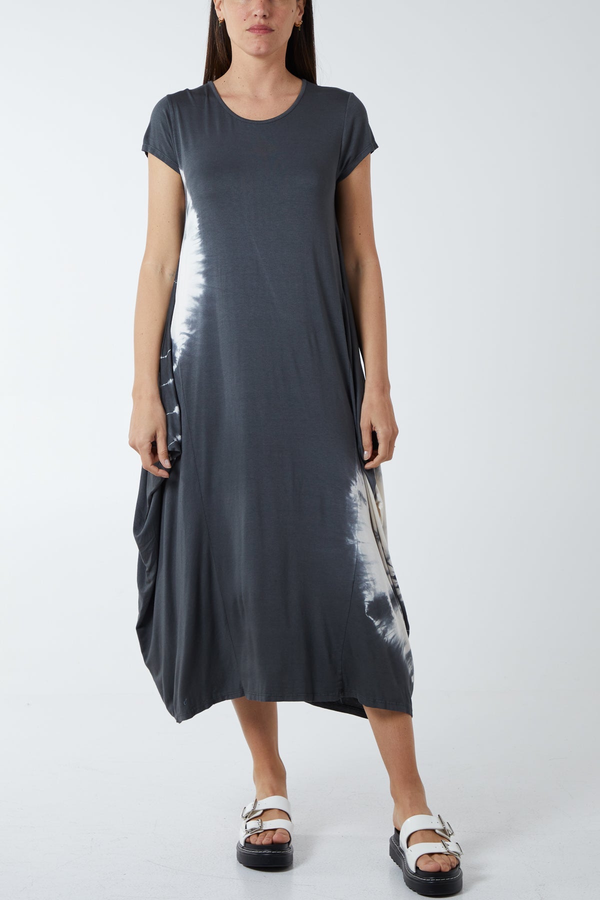 Tie Dye Parachute Midi Dress DMF2 WearAll