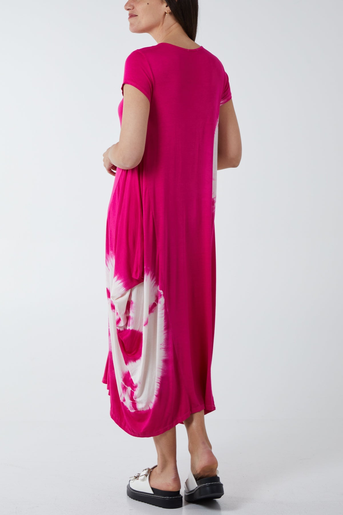 Tie Dye Parachute Midi Dress DMF2 WearAll