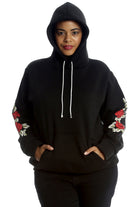 Embroidered Pouch Pocket Sweatshirt Tops WearAll
