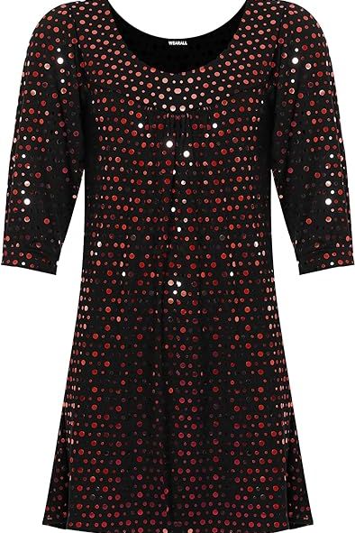 Polka Dot Sequin Spot Party Top Tops WearAll