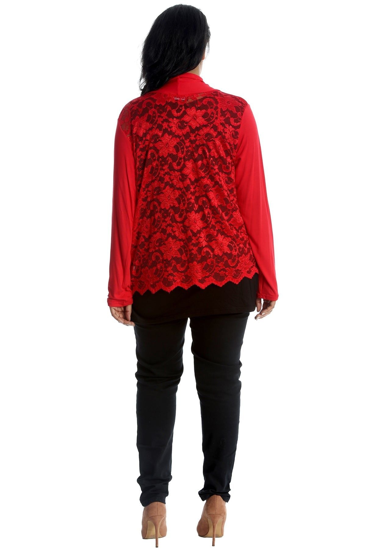 Floral Lace Back Cardigan Open Top cardigan WearAll