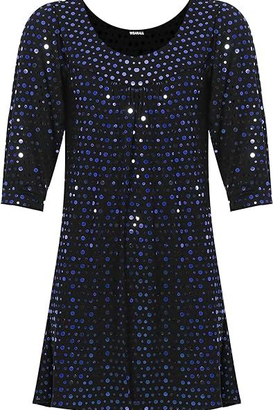 Polka Dot Sequin Spot Party Top Tops WearAll