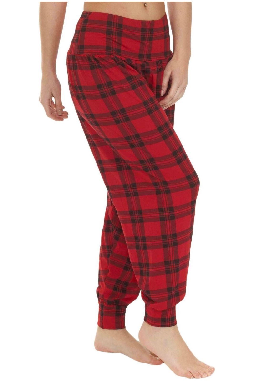 Red Tartan Print Harem Trouser Trousers WearAll